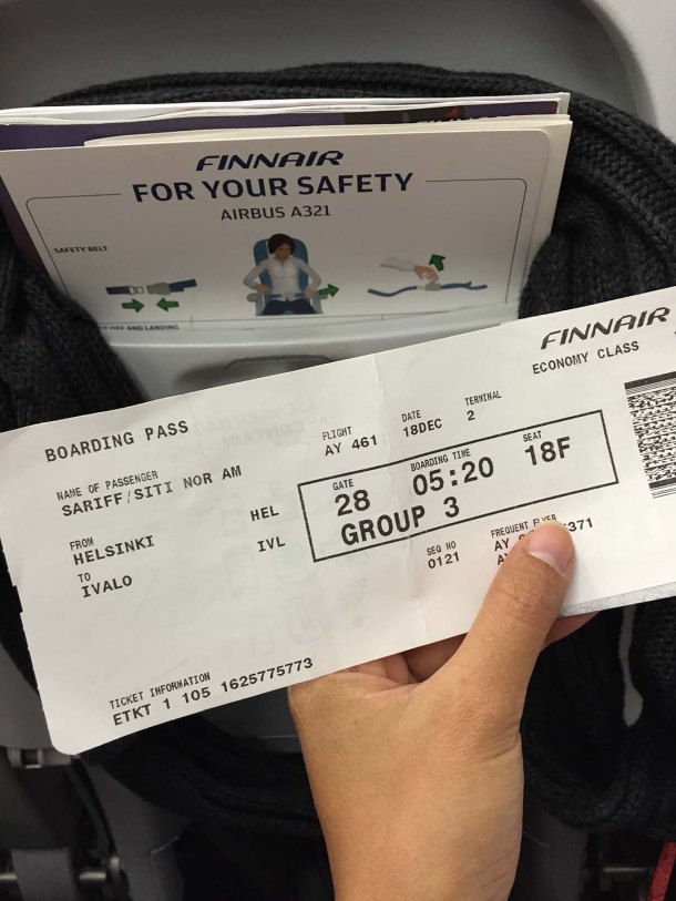 Finnair Boarding Pass