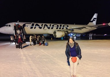 Me arrived at Ivalo Airport